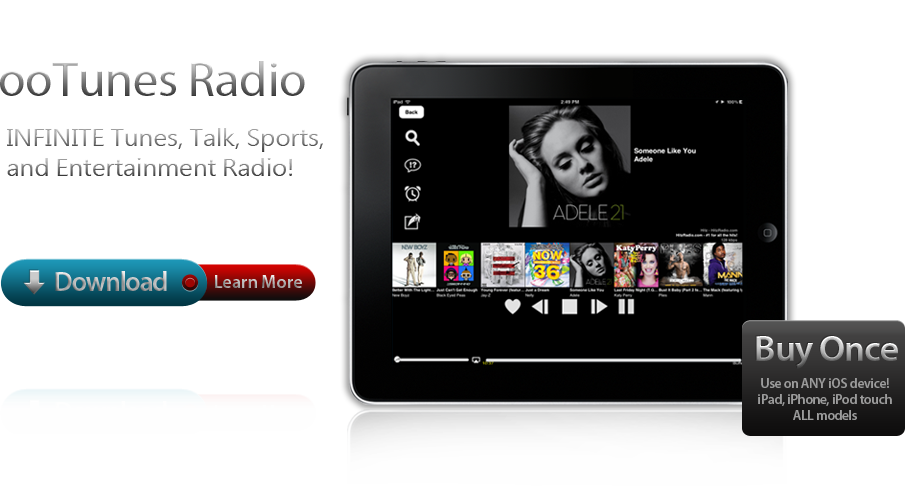 ooTunes Radio:  Infinite Tunes, Talk, Sports and Entertainment Radio!